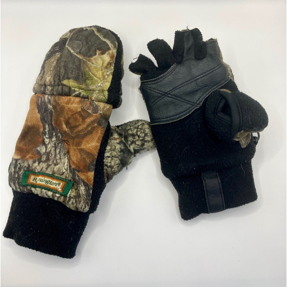 Remington Youth Mossy Oak Camo Glomitts Convertible Mittens Size 6/7 20552701Y